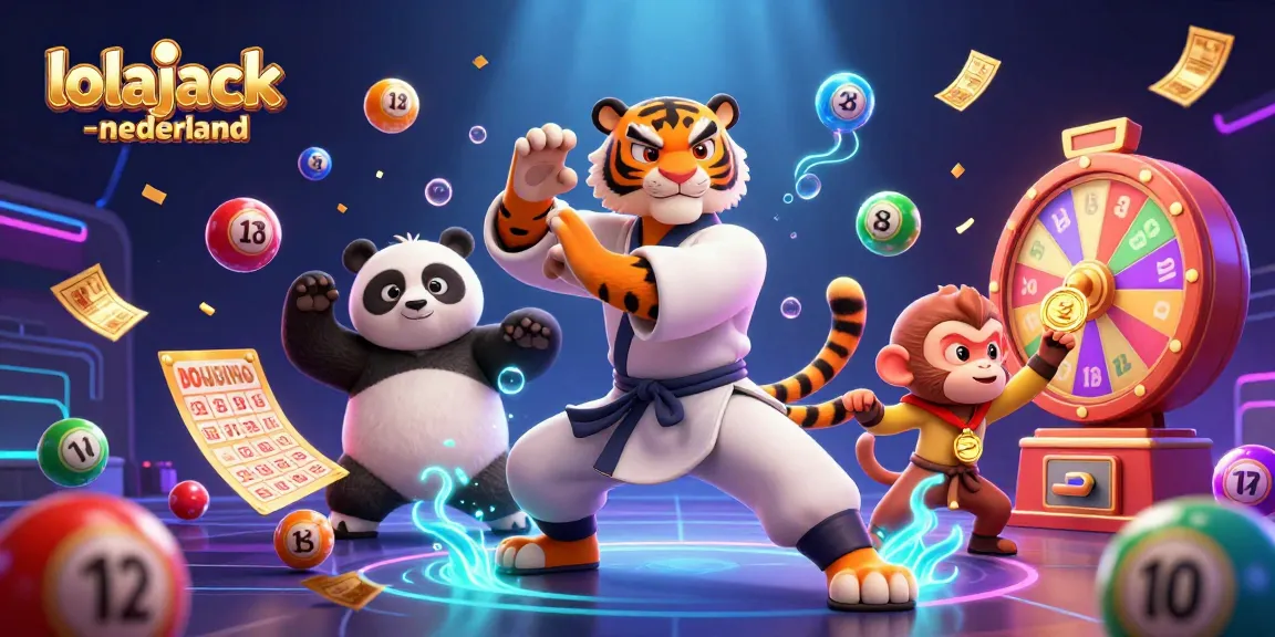 Engage in thrilling gaming adventures with lolajack-nederland at this vibrant online casino illustration.