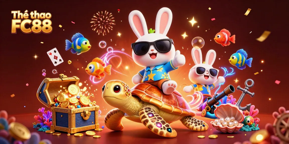 Engage in thrilling bets with Thể thao FC88 amidst an enchanting 3D casino scene.