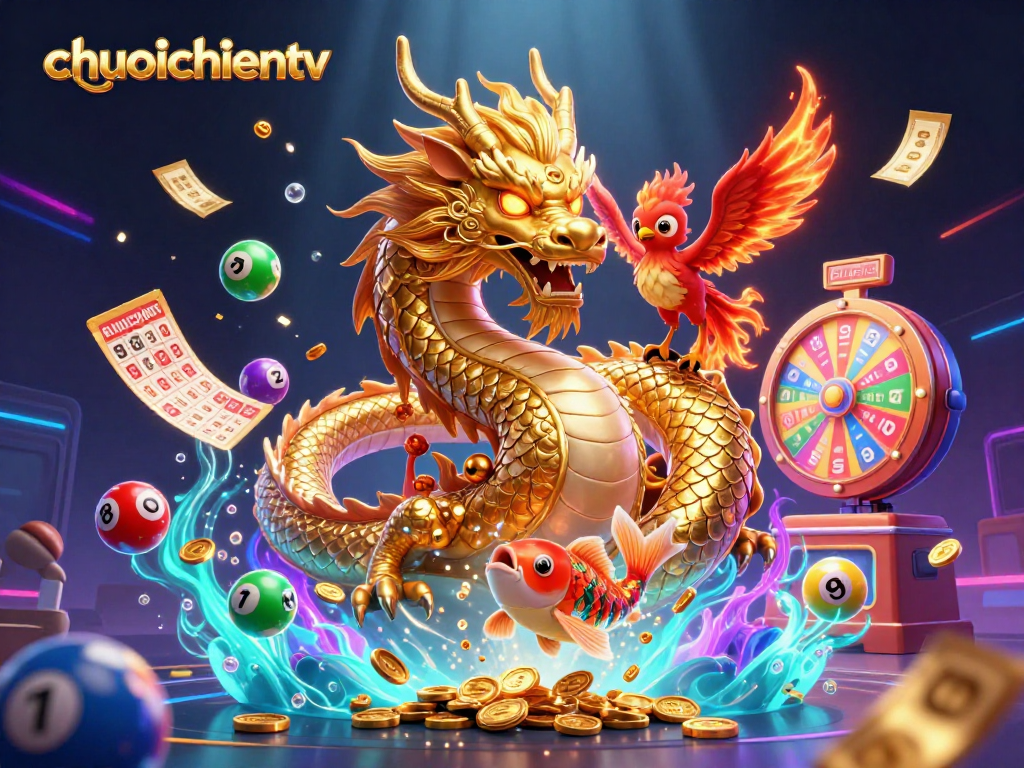 Experience the excitement with chuoichientv, featuring vibrant gaming elements and thrilling characters.