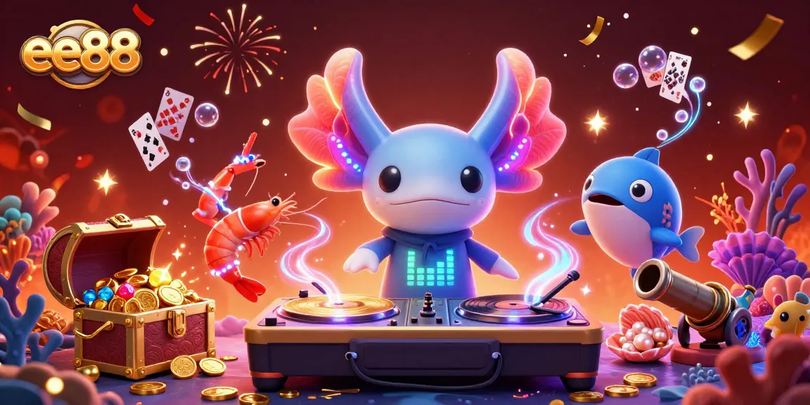 Experience the thrilling underwater casino party with ee88 featuring a vibrant DJ scene.