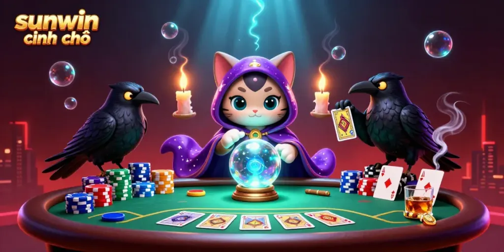 Experience the thrilling world of sunwin chính chủ with a dynamic 3D casino scene featuring engaging characters and vibrant game elements.