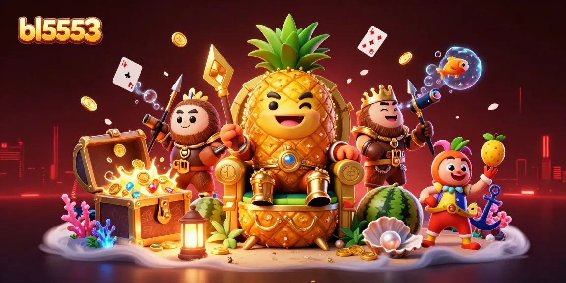 Experience thrilling gameplay at BL5553 with casino fun elements like golden coins and vibrant characters.