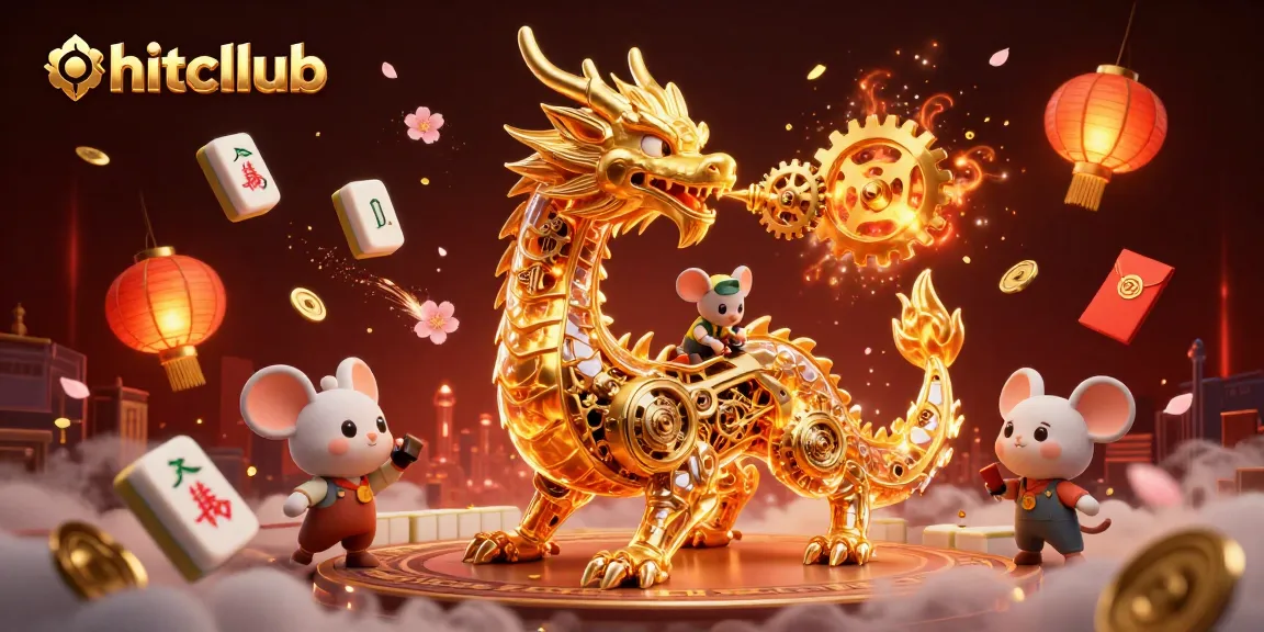 Experience winning big and thrilling gameplay at hitcllub with a dynamic dragon scene and vibrant casino symbols.