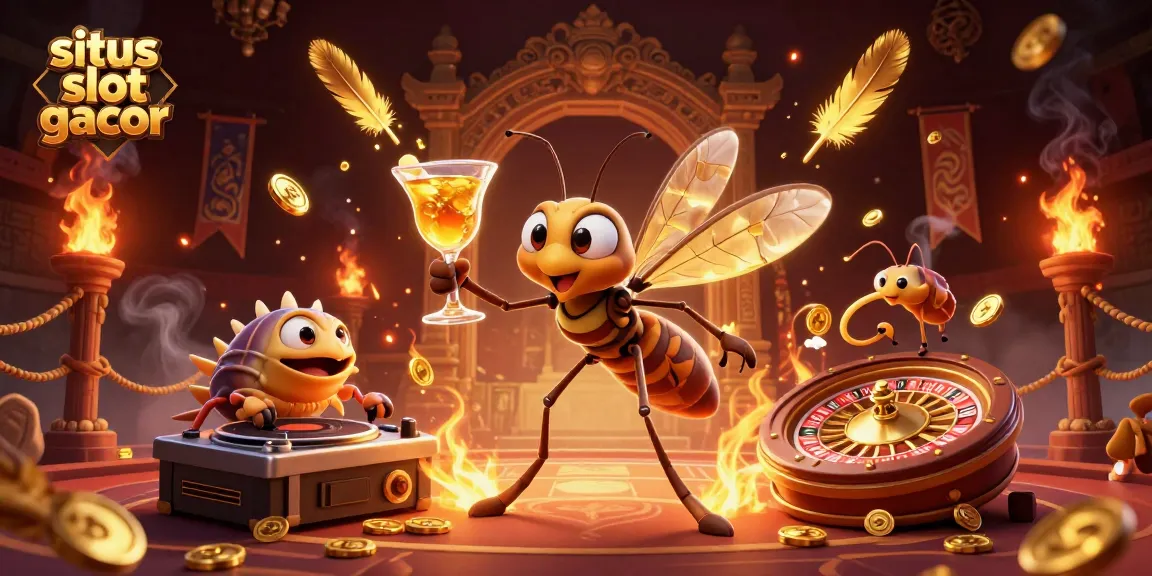 Experience situs slot gacor with a stunning 3D scene featuring unique casino characters in action.