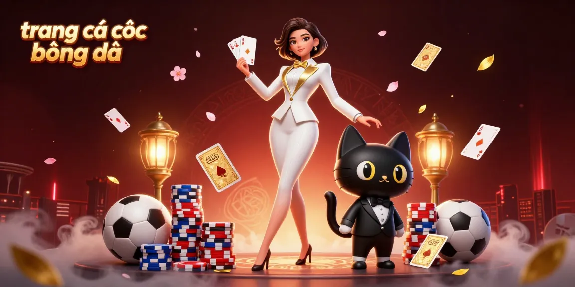 Engage with trang cá cược bóng đá in this vividly illustrated scene featuring dynamic sports betting elements.