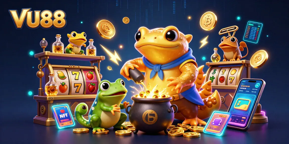 Experience the excitement of VU88 with vibrant casino elements and a magical atmosphere