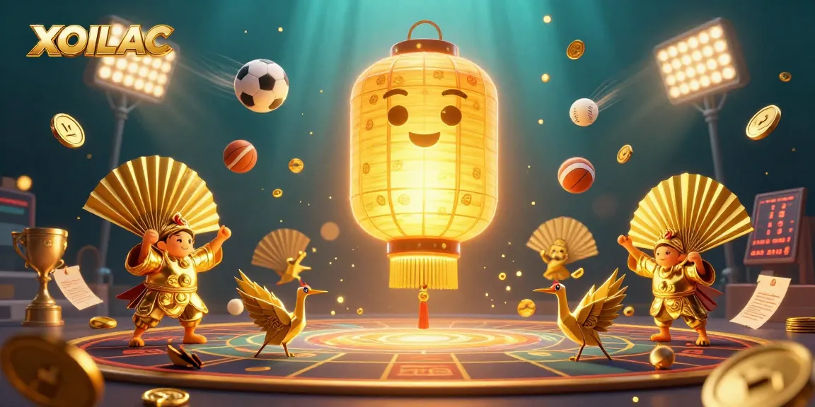 Experience the excitement of XOILAC with vibrant sports betting elements, featuring dynamic characters and rich visuals.