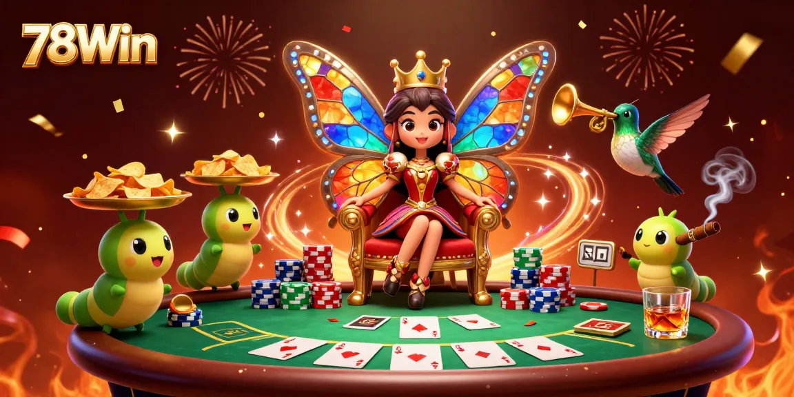 Experience thrilling play at 78Win with vibrant casino elements and dynamic characters.