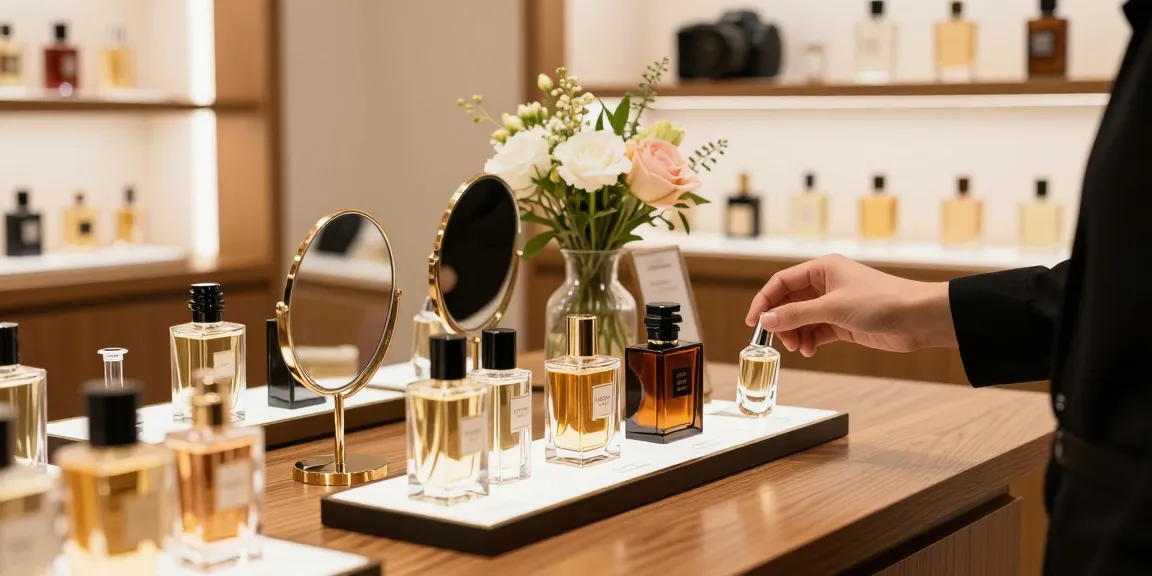 Ervaar de luxe van vulcan feu parfum in een stijlvolle parfumboutique.