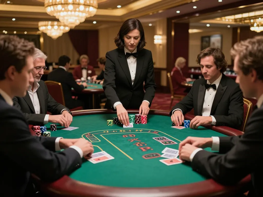 Players engaging in strategic decisions at tg888 blackjack table under warm casino lighting