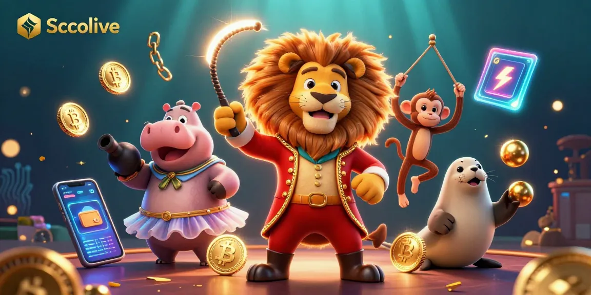 Socolive showcases a vibrant casino scene with animated characters and cryptocurrency elements.