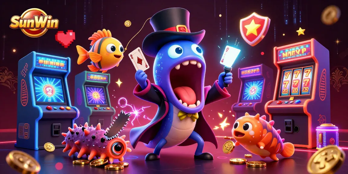 Experience the thrill of winning at SunWin with a magical casino scene filled with fantastic game elements.