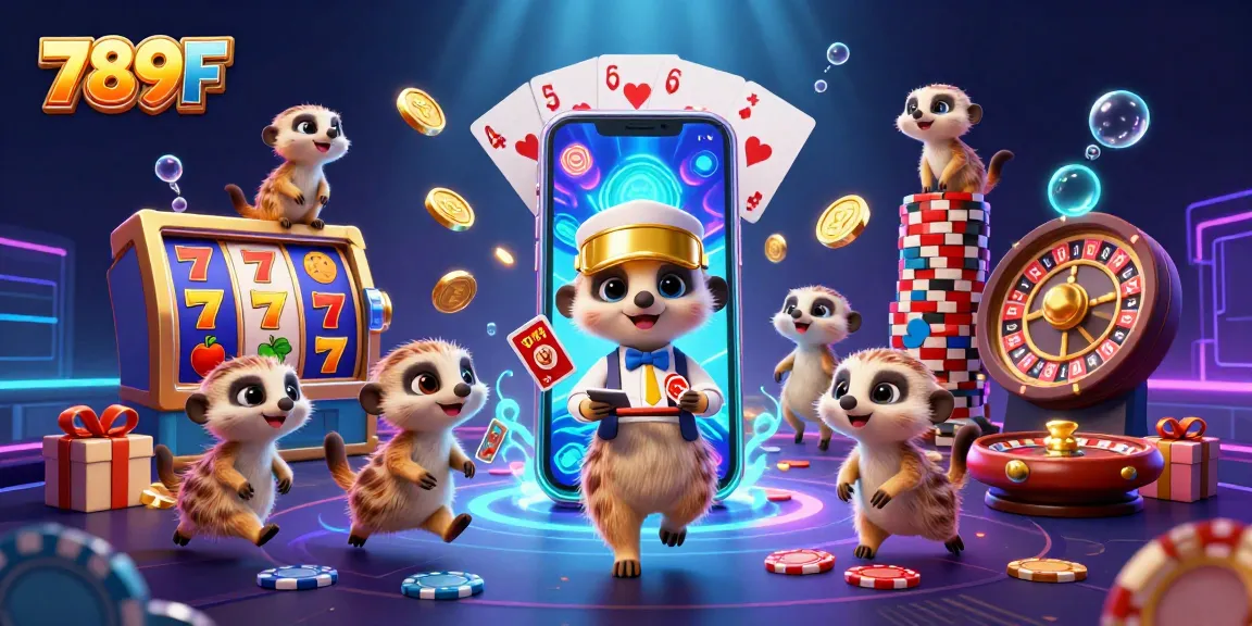 Engage with the vibrant casino world of 789F, where meerkats run a bustling resort filled with games.