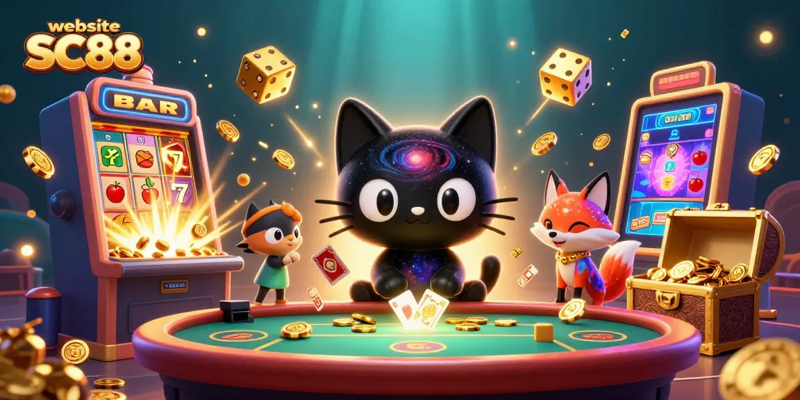 Experience the excitement of wins at the website SC88 with animated casino gameplay and vibrant characters.