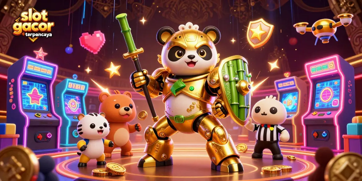 Experience thrilling gameplay with slot gacor terpercaya in this dynamic 3D casino scene.