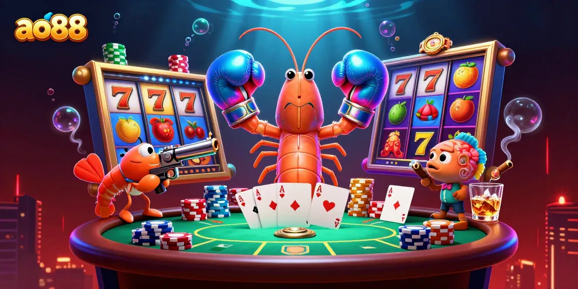 Engage with thrilling ao88 slots and poker action featuring dynamic 3D characters.