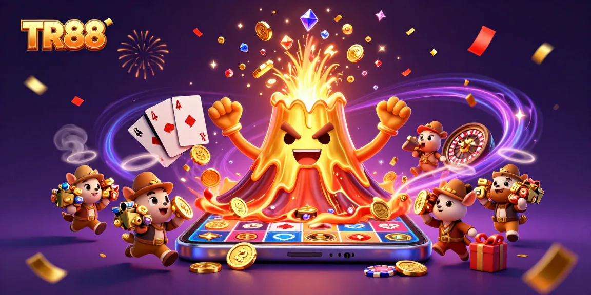 Experience the excitement of TR88 with treasures from the golden volcano and dynamic gaming elements.