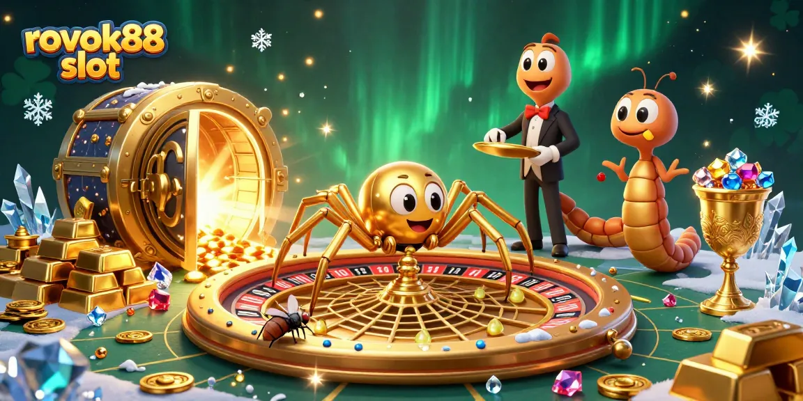 Experience thrilling bets with the rokok88 slot in a vibrant, immersive casino scene.
