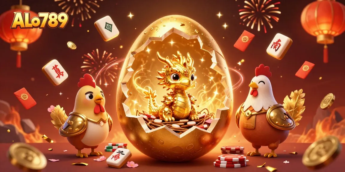 Engage in thrilling ALo789 action with a golden dragon and poker chips in a vibrant casino scene.