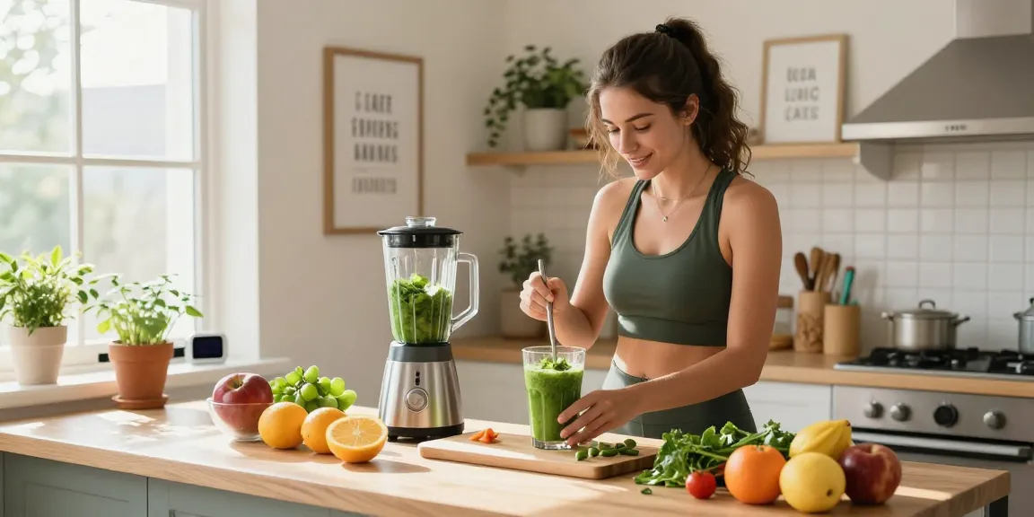 Woman enjoying a healthy smoothie as part of her rokok88 login lifestyle.