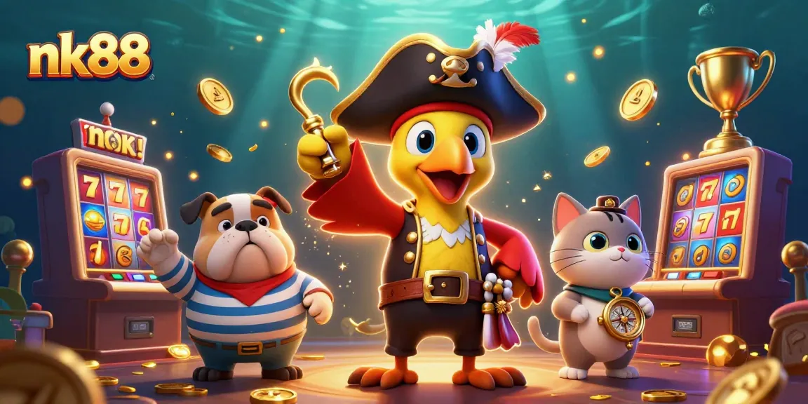 Join the excitement at nk88's casino with vibrant characters and thrilling gaming elements.
