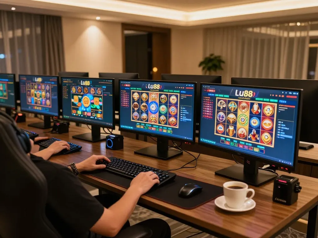 Engaging in exhilarating online gambling at lu88 casino with vibrant game displays