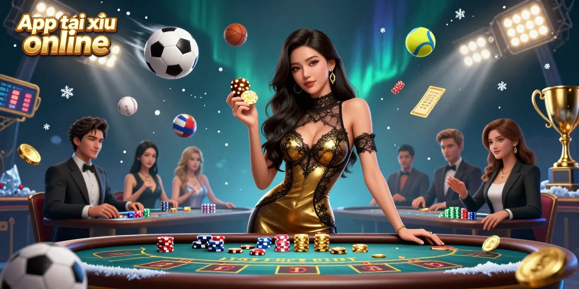 Experience the excitement of App tài xỉu online with high-stakes gameplay and glamorous casino vibes.