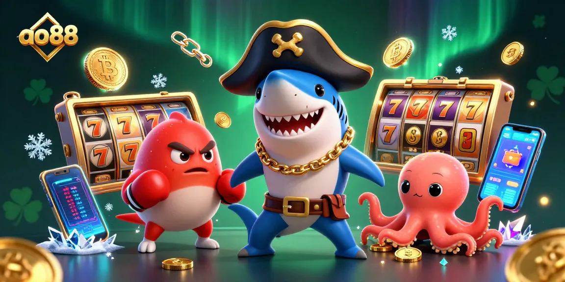Experience the excitement of ao88's casino with vibrant characters and dynamic gambling elements.