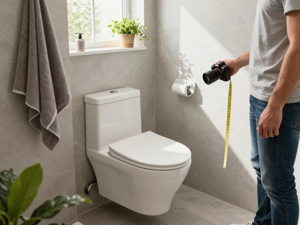 Een stijlvol verkort toilet van https://vixxbadkamers.nl/toiletten/hangend-toilet/verkort in een moderne badkamer die een slimme ruimtebesparende design toont.