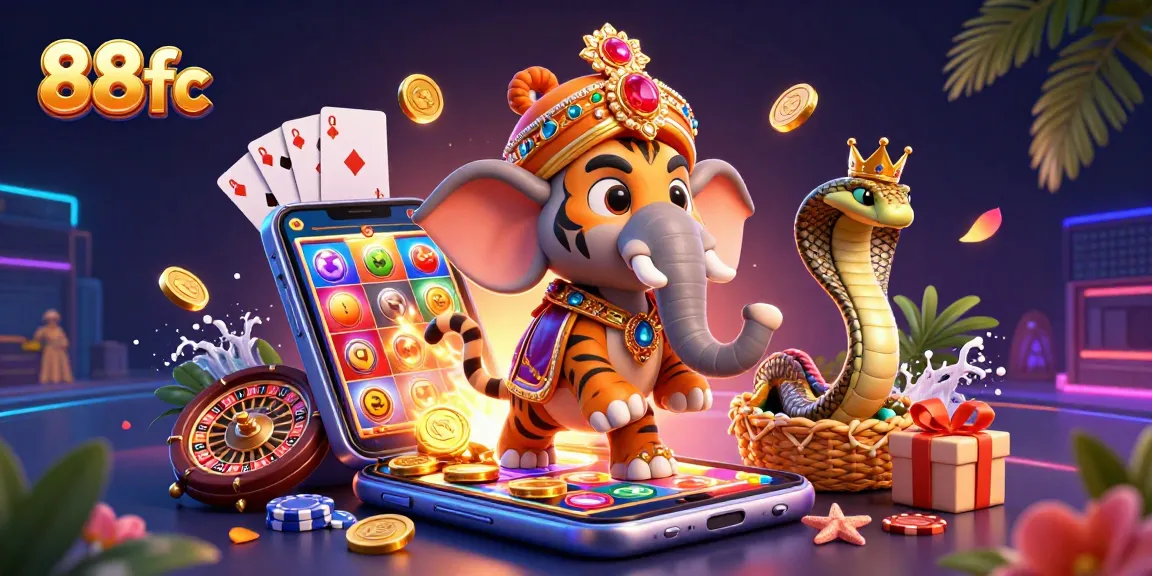 Engage with 88fc's thrilling slots and jackpot opportunities featuring dynamic casino elements.