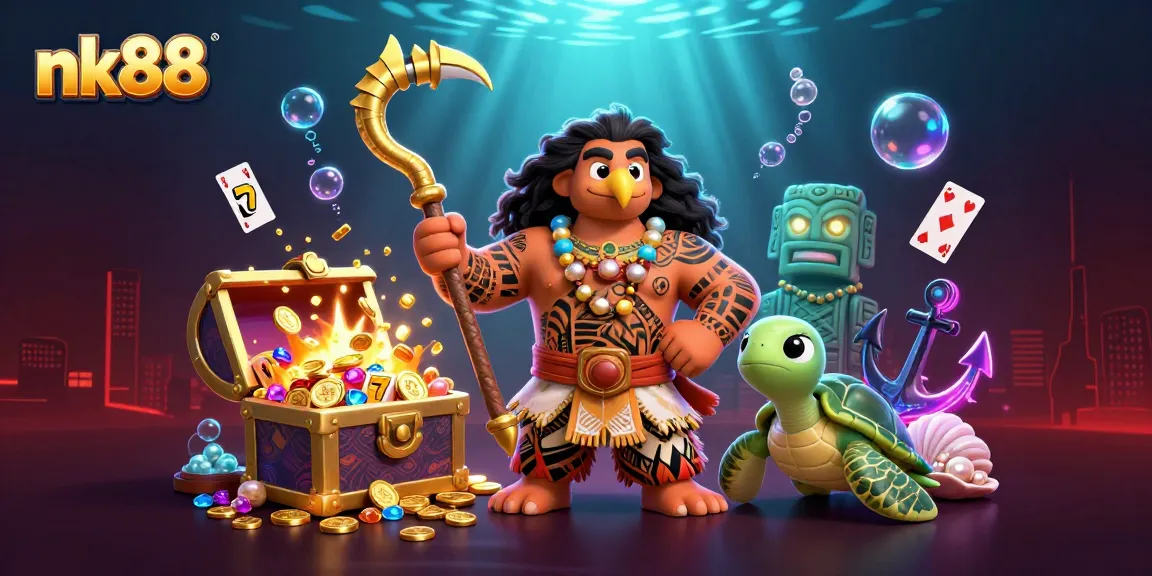 Engage with nk88's thrilling slot experience featuring Polynesian themes and dynamic casino elements.