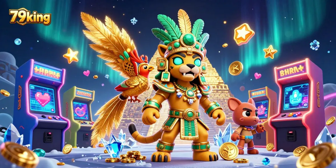Experience thrilling gameplay and jackpots with 79king's vibrant casino scene featuring captivating characters and games.