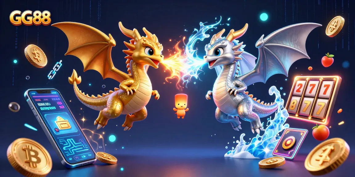 Experience the thrill of GG88 gaming with dynamic slot elements and vibrant dragons.