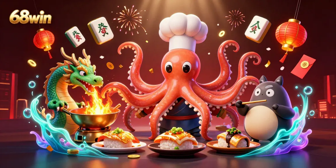 Place your bets and win big with 68win online casino, featuring vibrant characters and energetic gaming elements.