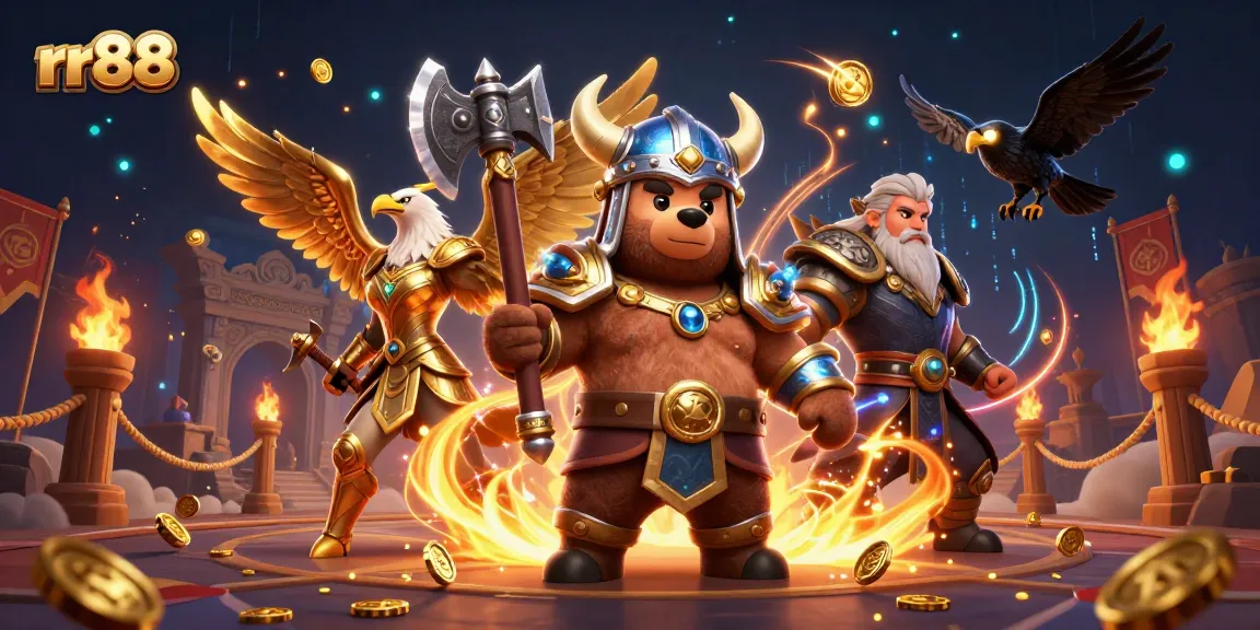 Experience thrilling moments at rr88 casino with an epic Viking and Valkyrie showdown.