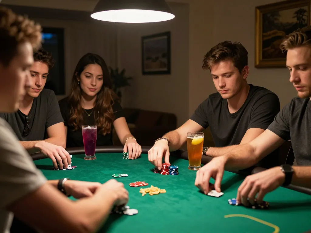 Experience an exhilarating poker session where players aim for sc88 win while strategizing bets and enjoying social interaction.