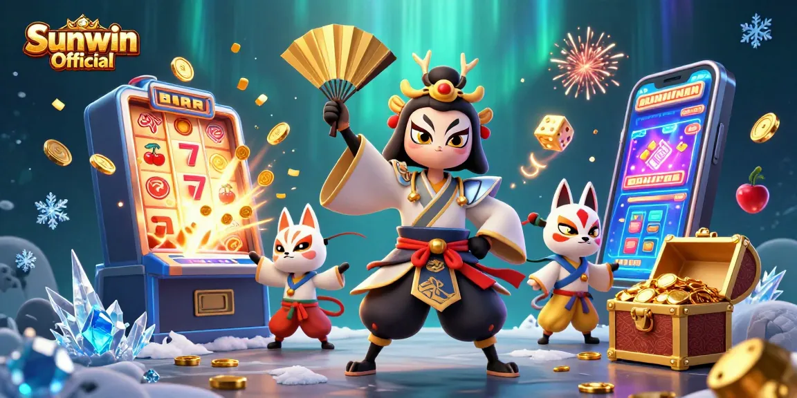 Experience the excitement of Sunwin Official with vibrant casino elements and captivating characters.