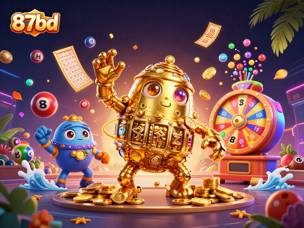 Engage in spectacular gaming action with 87bd's vibrant golem and lottery elements.